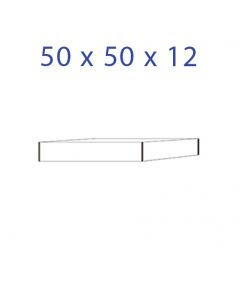 Acrylglas sokkel 50 x 50 x 12 mm. 