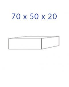 Acrylglas Sokkel 70 x 50 x 20 mm.