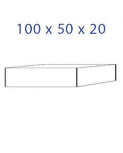 Acrylglas Sokkel 100 x 50 x 20 mm.