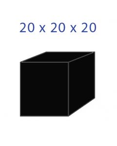 Acrylglaskubus Zwart 20x20x20mm.