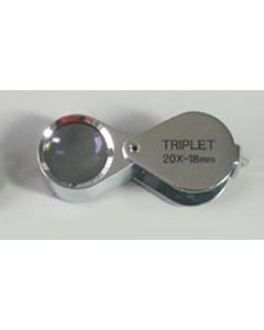 Inslagloupe 20x vergr. triplet Ø 20,5 mm.