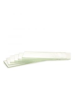 Objectglaasjes Wit Glas 50 st.
