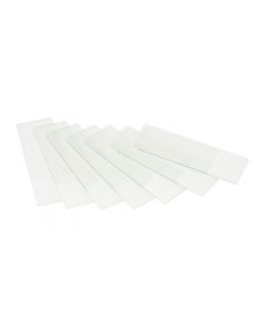 Objectglaasjes Wit Gematteerd 50 st.
