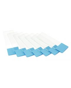 Objectglaasjes Blauw Gematteerd 50 st.