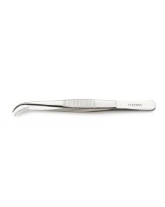 Pincet gebogen spitse punten 13 cm.