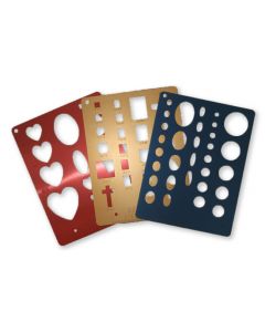 Aluminium Sjablonen, Set van 3 stuks