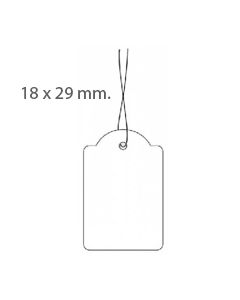 Draadetiketten 18 x 29 mm.