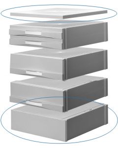 Opbergcassette Onder- en Bovenplaat