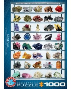 Mineralen puzzel met 1000 stukjes.