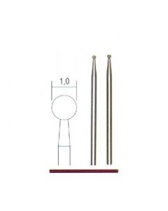 Diamant slijpstift bolvorm Ø 1,0 mm.
