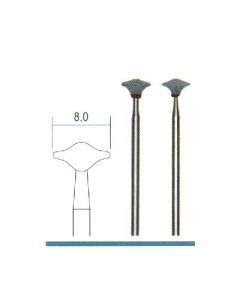 Silicium Carbide slijpstiften lensvorm Ø 8,0 mm.