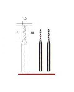 Hardmetaal microboren Ø 1,5 mm.