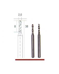 Hardmetaal microboren Ø 2,0 mm.