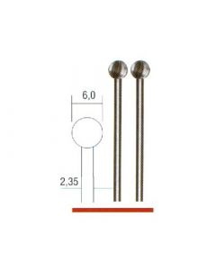 Freesstift staal kogelvorm Ø 6,0 mm.