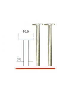Freesstift staal plat Ø 10,0 mm.