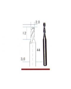 Hardmetaalfrees Ø 2 mm.