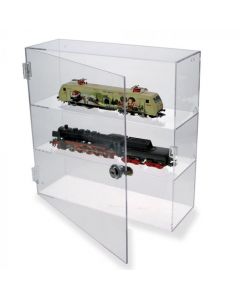 Vitrine met slot 32 x 32 x 11 cm.