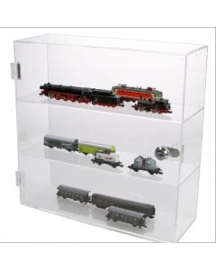 Wandvitrine 400 x 400 x 110 mm. Acrylglas met slot