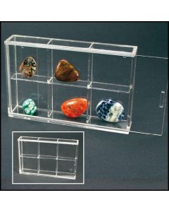 Vitrine 180 x 115 x 45 mm. met 6 vakken