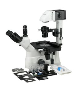 AmScope - Omgekeerde -Fasecontrast - Trinoculaire - Microscoop -IN480TC-3PL