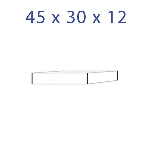 Acrylglas sokkel 45 x 30 x 12 mm. 671243 0