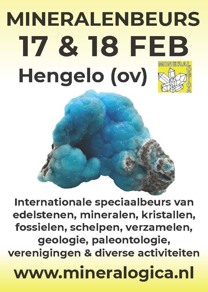 Mineralenbeurs Mineralogica Hengelo februari 2024